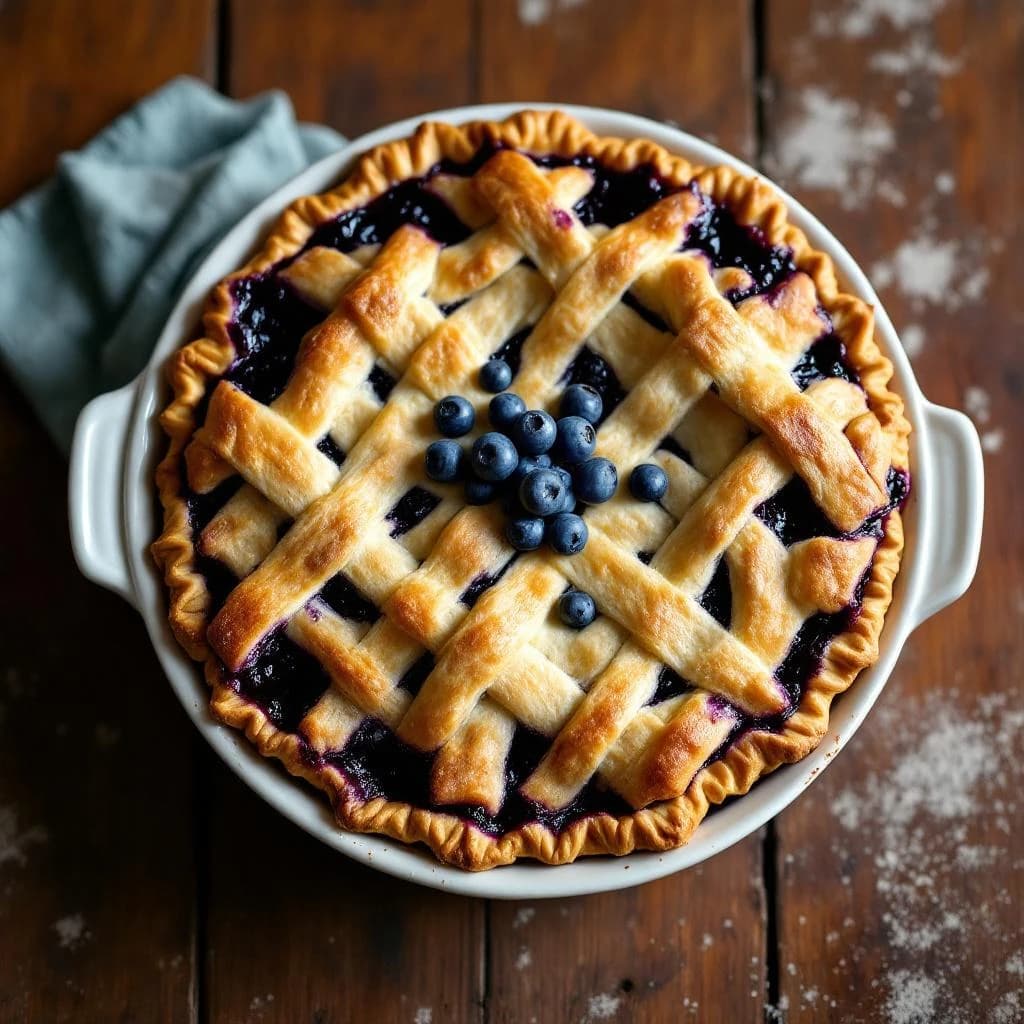 Deep Dish Blueberry Pie