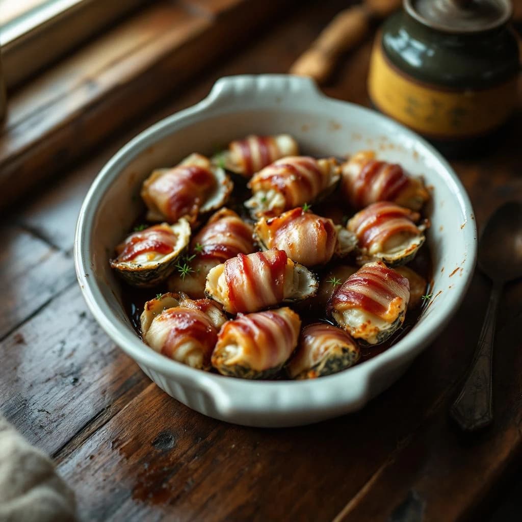 Pigs-in-Blankets (Oysters)